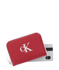 CALVIN KLEIN CONTRAST CK Portofel mic Vin de Bordeaux - Portofele femei - 3
