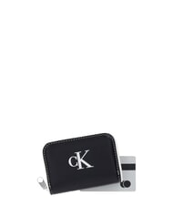 CALVIN KLEIN CONTRAST CK Portofel mic pe negru - Portofele femei - 3