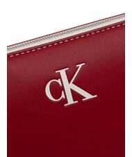 CALVIN KLEIN CONTRAST CK Geantă de umăr Vin de Bordeaux - Genți femei - 4