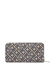 TOMMY HILFIGER TH ICON Portofel cu fermoar mono albastru - Portofele femei - 3