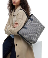 TOMMY HILFIGER TH ICON Geantă de cumpărături de umăr mono albastru - Genți femei - 2