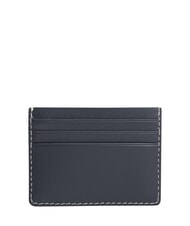 TOMMY HILFIGER TH MICRO FLAG Portcard plat din piele albastru spațial - Portofele bărbați - 2