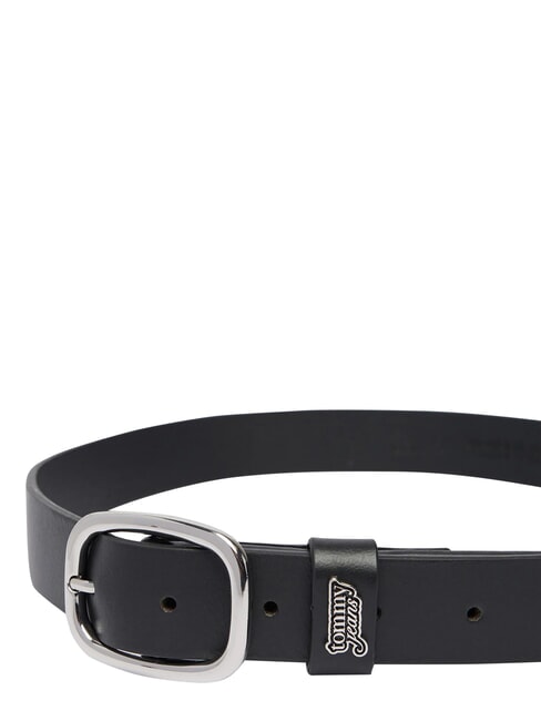 TJW OVAL Curea de piele negru - Curele