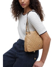 TOMMY HILFIGER TH FEMININE Geantă de umăr matlasată kaki clasic - Genți femei - 2