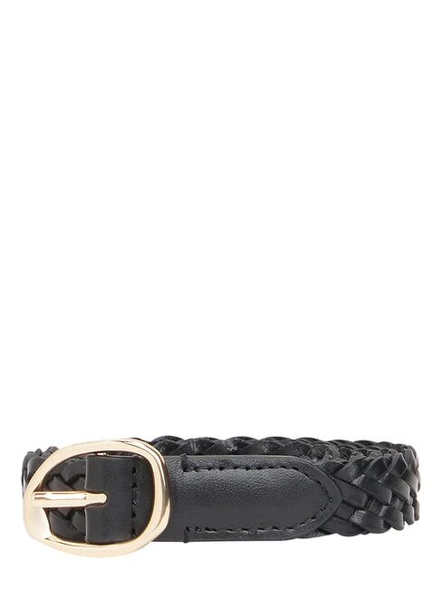 TH SCULPT Curea de piele negru - Curele