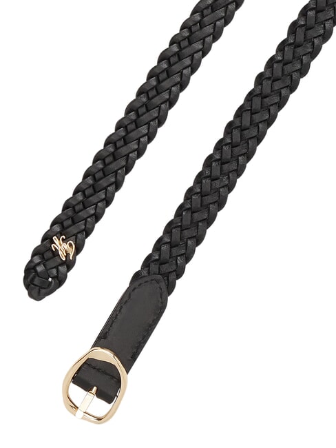 TH SCULPT Curea de piele negru - Curele