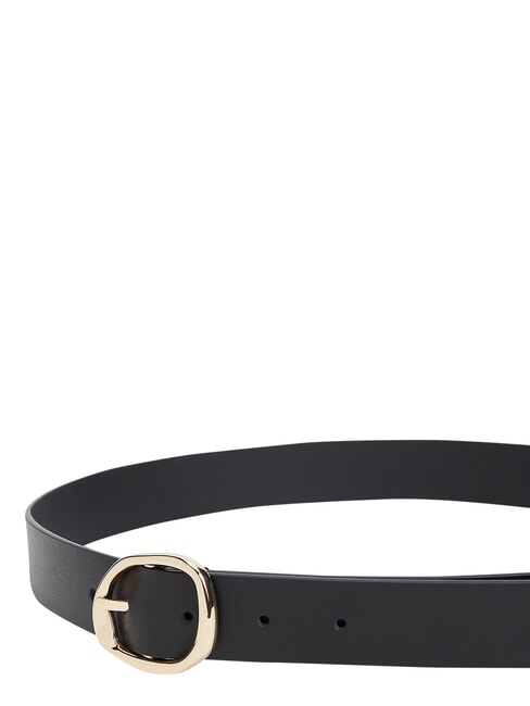 TH SCULPT Curea de piele negru - Curele