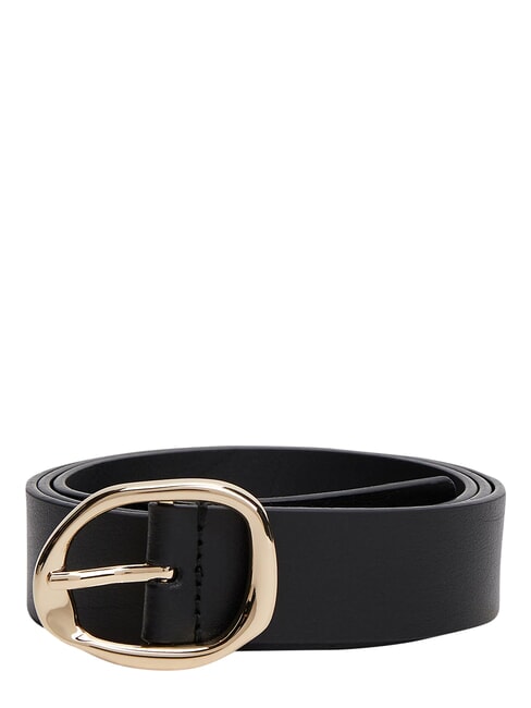 TH SCULPT Curea de piele negru - Curele