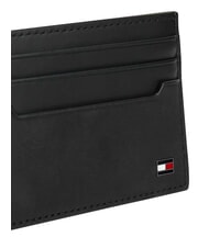 TOMMY HILFIGER TH SOHO Portcard plat din piele negru - Portofele bărbați - 4