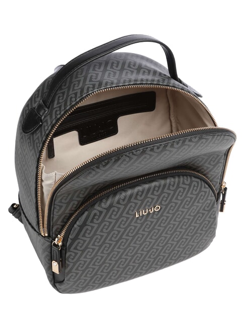 MANHATTAN Rucsac cu buzunar frontal BLACK - Genți femei