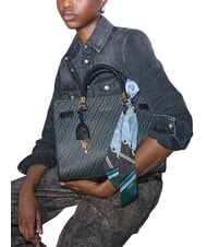 LIUJO MANHATTAN Geantă de m&acirc;nă tip shopper, cu curea de umăr BLACK - Genți femei - 2