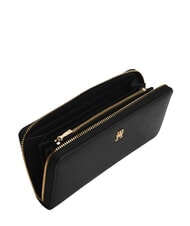 TOMMY HILFIGER TH ICON Portofel mare cu fermoar negru - Portofele femei - 2