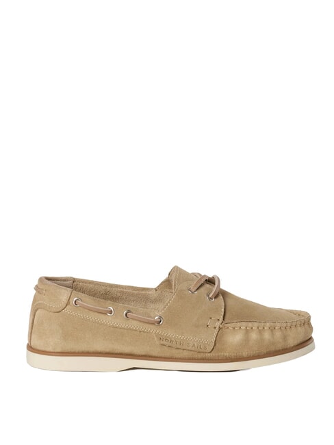 DECK SUEDE Mocasini din piele bej - Pantofi femei