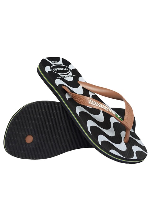 TOP CAPOCABANA Papuci de cauciuc BLACK - Pantofi unisex