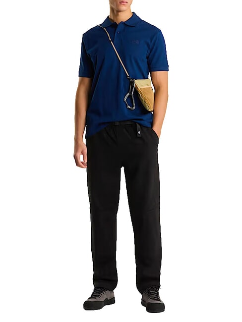 ESSENTIAL Tricou polo cu m&acirc;necă scurtă albastru de vară - maiou Polo