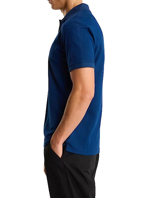 ESSENTIAL Tricou polo cu m&acirc;necă scurtă albastru de vară - maiou Polo