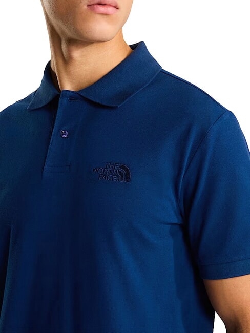 ESSENTIAL Tricou polo cu m&acirc;necă scurtă albastru de vară - maiou Polo