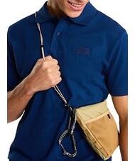 THE NORTH FACE ESSENTIAL Tricou polo cu m&acirc;necă scurtă albastru de vară - maiou Polo - 7