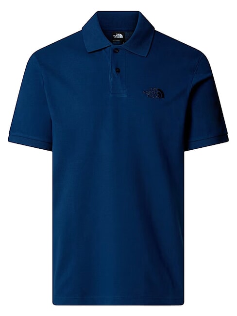ESSENTIAL Tricou polo cu m&acirc;necă scurtă albastru de vară - maiou Polo
