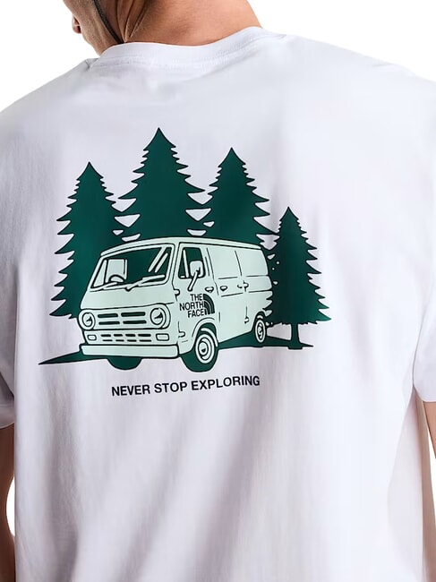 VAN LIFE Tricou cu m&acirc;necă scurtă, 100% bumbac tnf alb - tricou