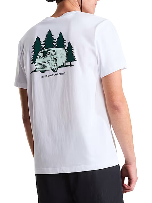 VAN LIFE Tricou cu m&acirc;necă scurtă, 100% bumbac tnf alb - tricou