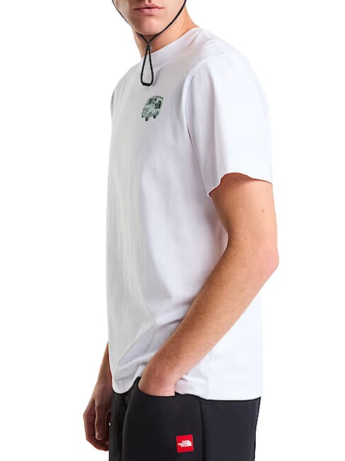 VAN LIFE Tricou cu m&acirc;necă scurtă, 100% bumbac tnf alb - tricou