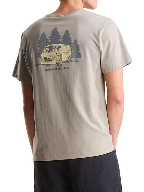 VAN LIFE Tricou cu m&acirc;necă scurtă, 100% bumbac lespede de piatră - tricou