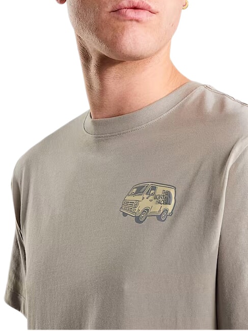 VAN LIFE Tricou cu m&acirc;necă scurtă, 100% bumbac lespede de piatră - tricou