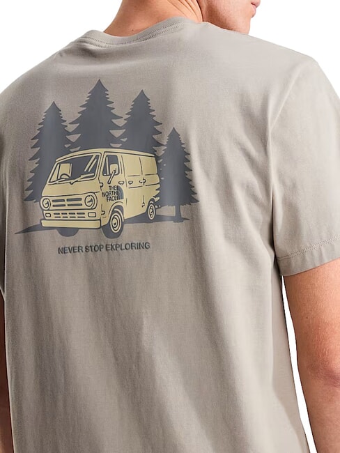 VAN LIFE Tricou cu m&acirc;necă scurtă, 100% bumbac lespede de piatră - tricou