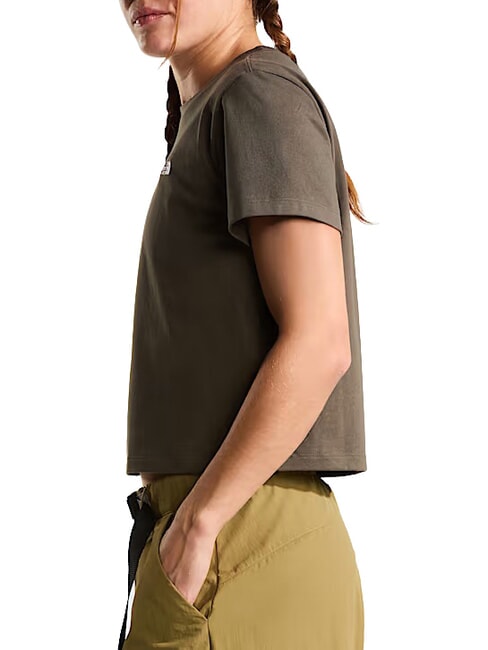 ESSENTIAL SIMPLE Tricou cu m&acirc;necă scurtă, 100% bumbac verde taupe nou - tricou