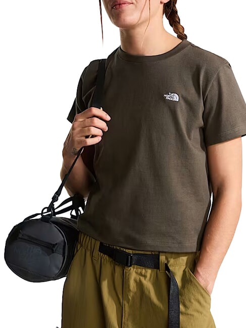 ESSENTIAL SIMPLE Tricou cu m&acirc;necă scurtă, 100% bumbac verde taupe nou - tricou