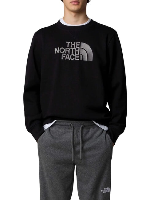 DREW PEAK Hanorac cu g&acirc;t crew tnf negru - hanorace