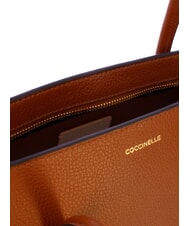 COCCINELLE DOUBLE BEAT Geantă de cumpărături cu clutch coniac - Genți femei - 5