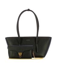 COCCINELLE DOUBLE BEAT Geantă de cumpărături cu clutch negru - Genți femei - 4