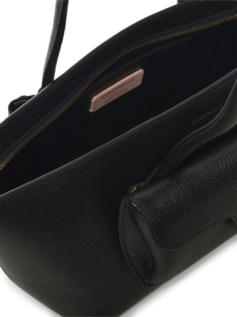 DOUBLE BEAT Geantă de cumpărături cu clutch negru - Genți femei
