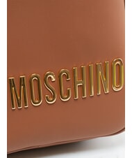LOVE MOSCHINO BOLD LOVE Rucsac mic cu logo &icirc;n relief castan - Genți femei - 3