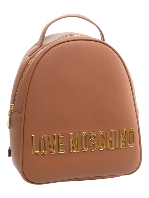 BOLD LOVE Rucsac mic cu logo &icirc;n relief castan - Genți femei