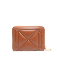 LOVE MOSCHINO EMBOSSED Portofel mic cu fermoar castan - Portofele femei - 3