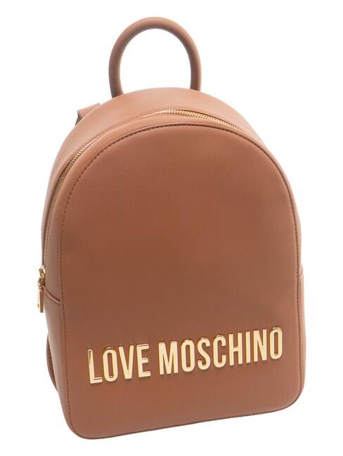 BOLD LOVE Rucsac cu logo &icirc;n relief castan - Genți femei