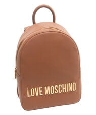 LOVE MOSCHINO BOLD LOVE Rucsac cu logo &icirc;n relief castan - Genți femei - 4