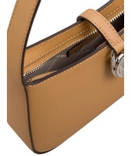 MICHAEL KORS LYRA Geantă de umăr mini, din piele maro - Genți femei - 4