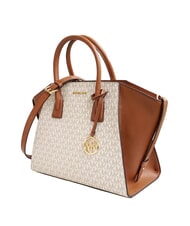 MICHAEL KORS LOGO Geantă de m&acirc;nă, cu curea de umăr vanilie - Genți femei - 3