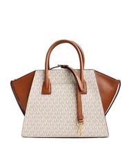 MICHAEL KORS LOGO Geantă de m&acirc;nă, cu curea de umăr vanilie - Genți femei - 4
