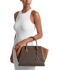 MICHAEL KORS LOGO Geantă de m&acirc;nă, cu curea de umăr maro - Genți femei - 4