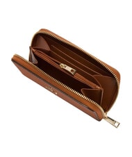 FURLA CAMELIA Portofel cu fermoar, din piele extra maro - Portofele femei - 2