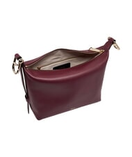 FURLA TONIE Geantă de umăr din piele cu curea de umăr măr roșu - Genți femei - 5