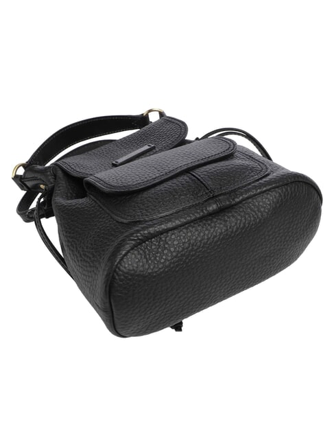 MARTINA Rucsac din piele ciocănită Negru de aur - Genți femei