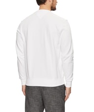 TOMMY HILFIGER TH Hanorac cu guler rotund din bumbac alb - hanorace - 2