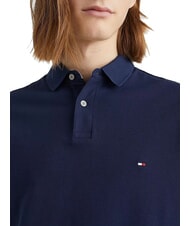 TOMMY HILFIGER TH Tricou polo cu m&acirc;necă scurtă, croială regulată carbon marin - maiou Polo - 3