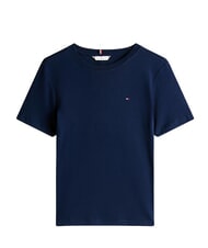TOMMY HILFIGER TH Tricou din bumbac noapte &icirc;ntunecată bleumarin - tricou - 3